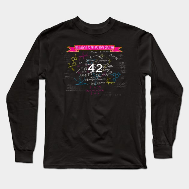 The answer to the ultimate question 42 Long Sleeve T-Shirt by Bomdesignz